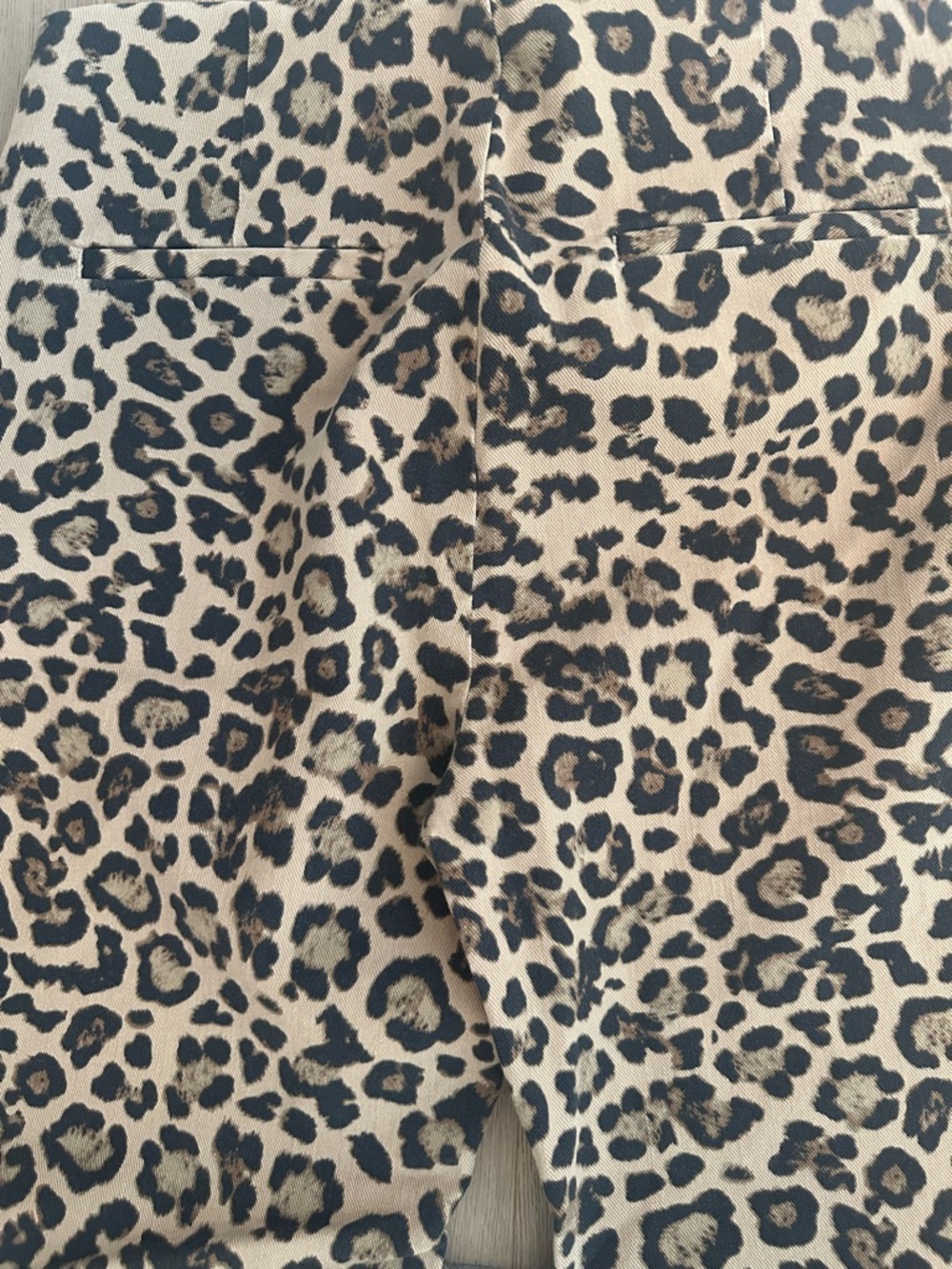 Loft Leopard Print Side Zip Straight Leg Pant - Picture 6 of 8